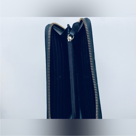 VS black large bi-fold full zip gold grommet wallet size large - Picture 12 of 13